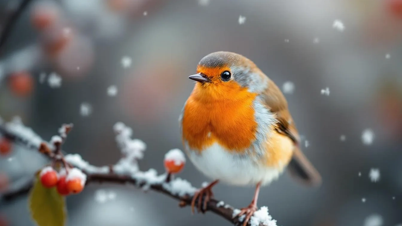 Der Rotkehlchen-Lockruf: Warum dieser eine Obst-Trick Vögel im Winter magisch anzieht