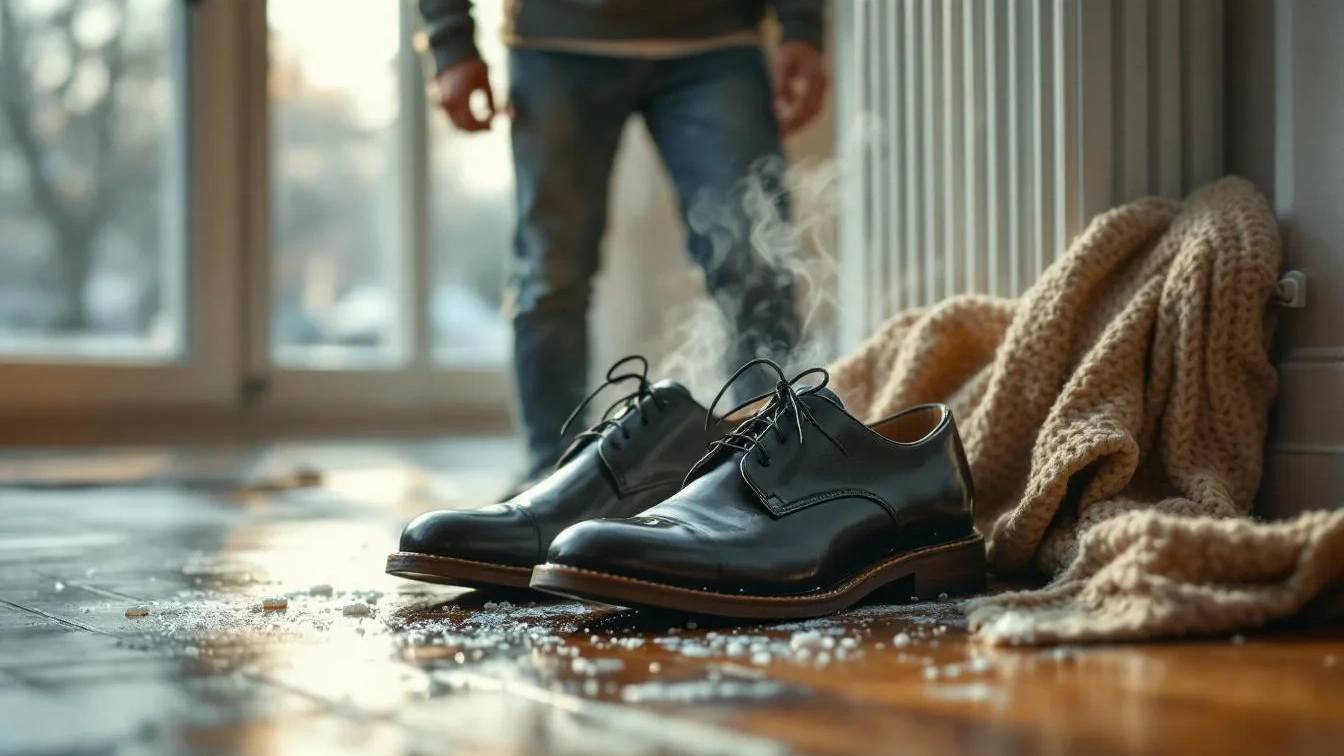 Gründe, warum das Trocknen Ihrer Schuhe auf der Heizung im Winter ein Fehler ist