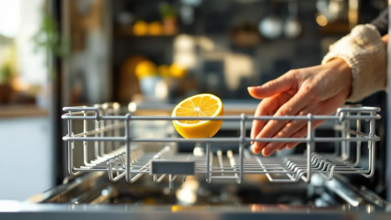 Kein Schrubben nötig: Warum eine halbe Zitrone in der Spülmaschine Wunder wirkt